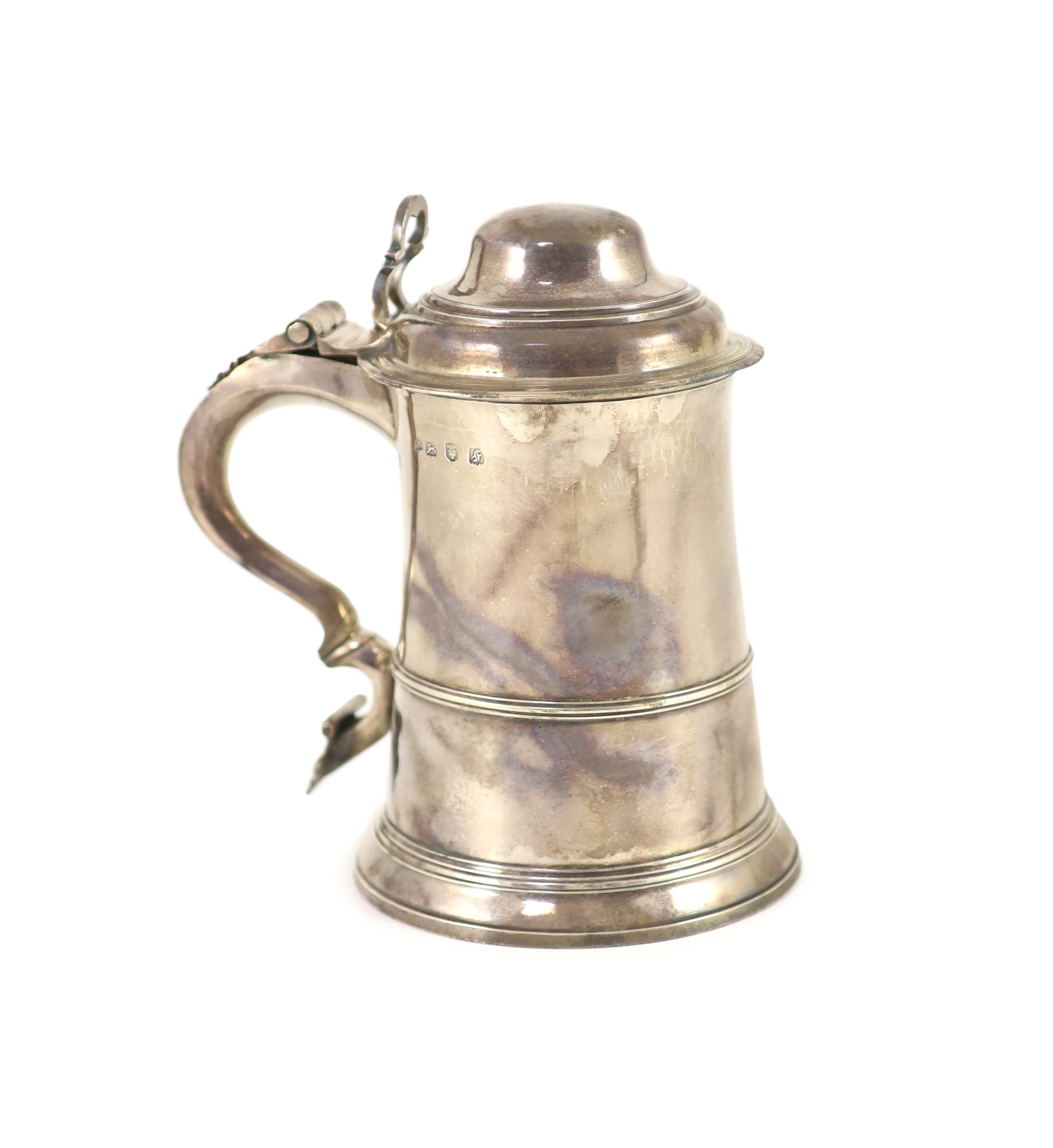 An early George III silver tankard, by John Moore